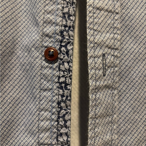 INTERNATIONAL REPORT MENS LS BUTTONED DOWN SHIRT LARGE 100% COTTON BLUE - Picture 3 of 13